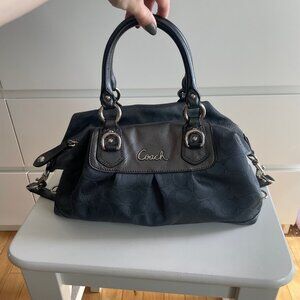 Coach Ashley Satchel Bag, Grey, Top Handle and Crossbody